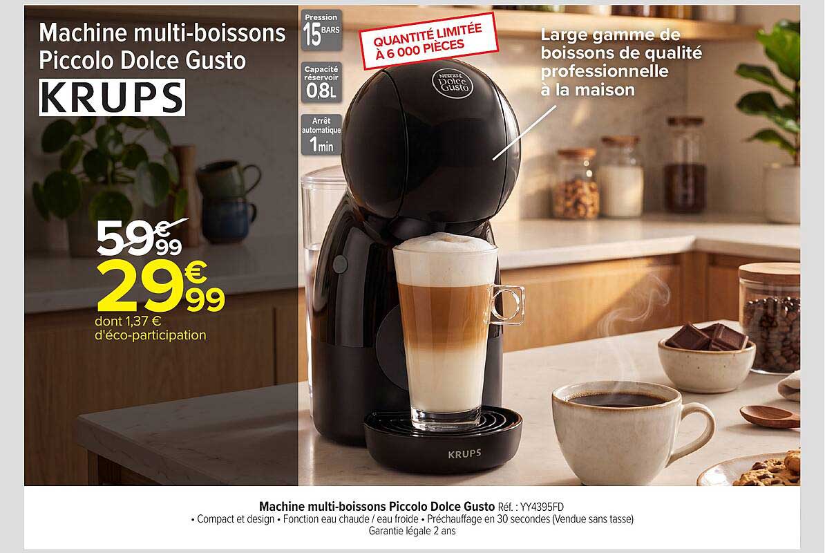 Machine multi-boissons Piccolo Dolce Gusto KRUPS