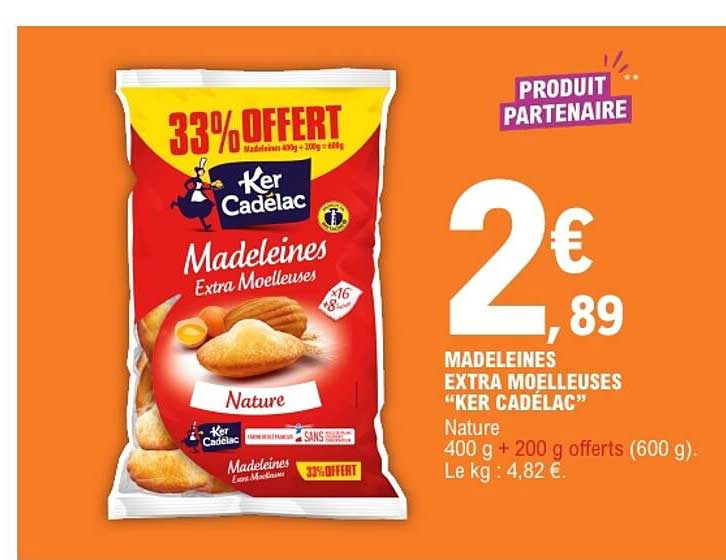 Madeleines Extra Moelleuses "Ker Cadélac"