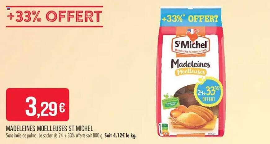 MADELEINES MOELLEUSES ST MICHEL