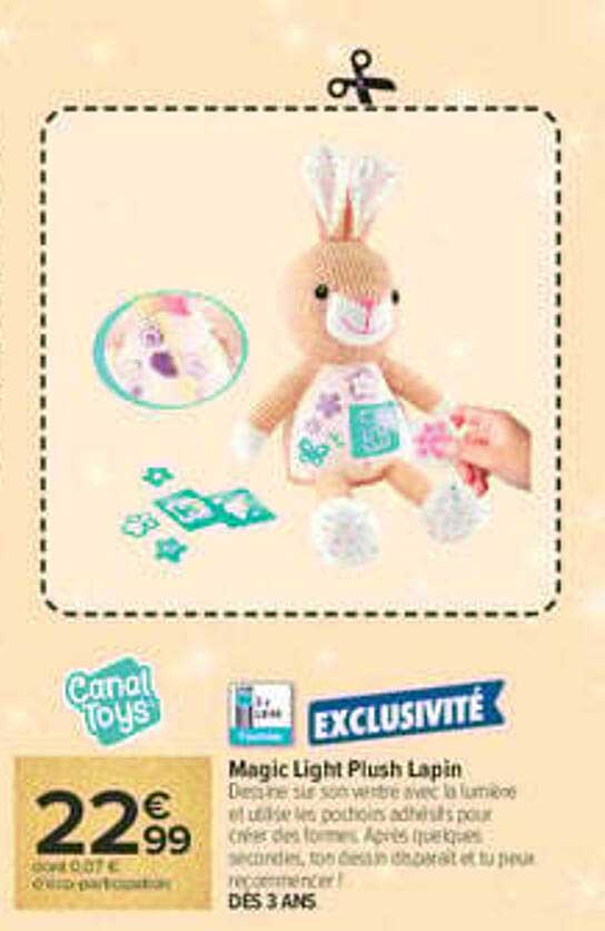Magic Light Plush Lapin