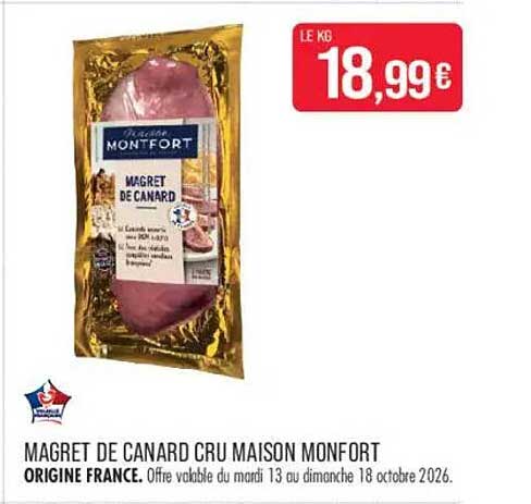 MAGRET DE CANARD CRU MAISON MONFORT