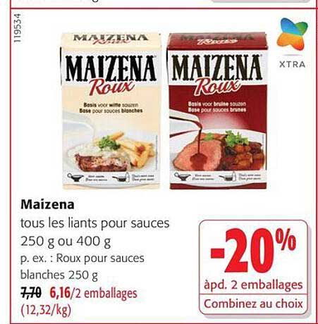 Maizena tous les liants pour sauces 250 g ou 400 g