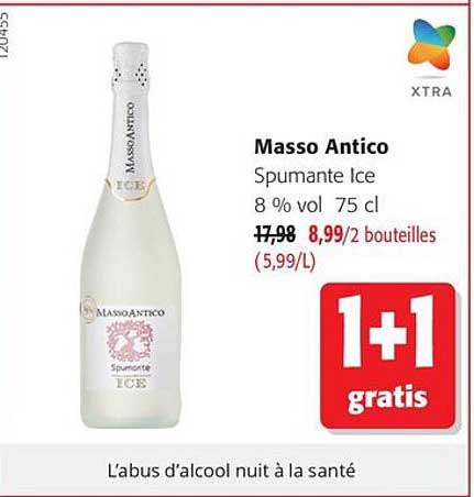 Masso Antico Spumante Ice 8 % vol 75 cl
