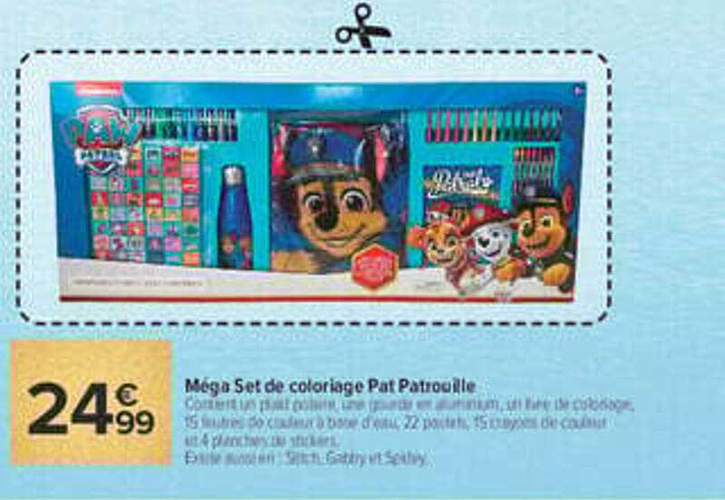 Mega Set de coloriage Pat Patrouille