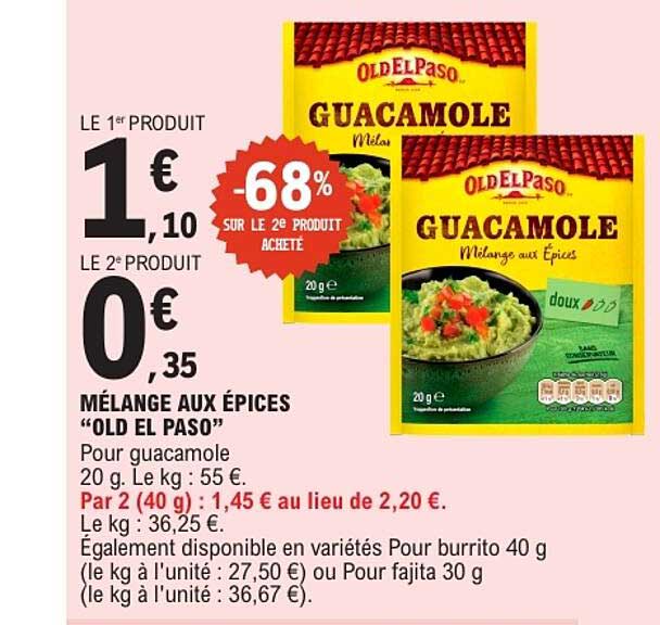 MÉLANGE AUX ÉPICES “OLD EL PASO”