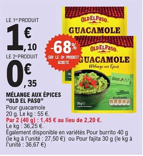MÉLANGE AUX ÉPICES “OLD EL PASO”