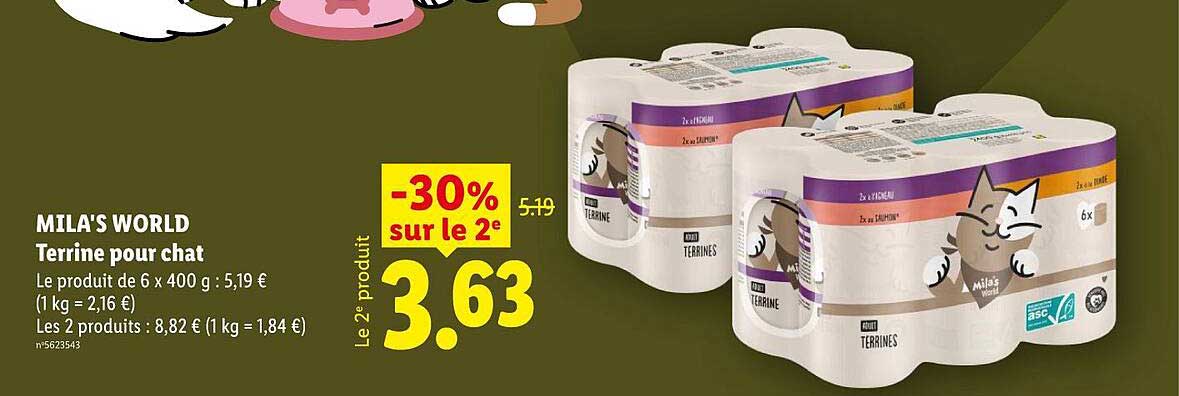MILA'S WORLD Terrine pour chat