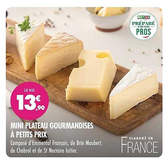 MINI PLATEAU GOURMANDISES À PETITS PRIX
