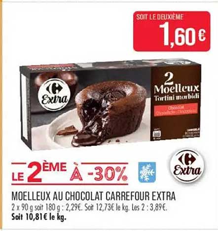 MOELLEUX AU CHOCOLAT CARREFOUR EXTRA