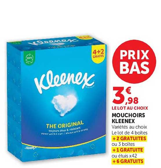 MOUCHOIRS KLEENEX
