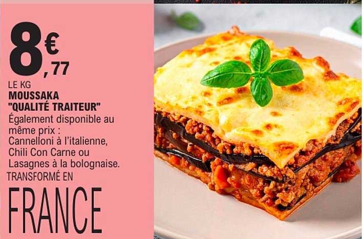 Moussaka "Qualité Traiteur"