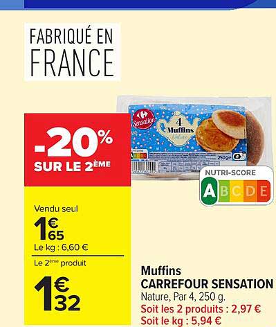 Muffins CARREFOUR SENSATION