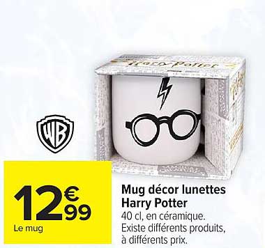 Mug décor lunettes Harry Potter