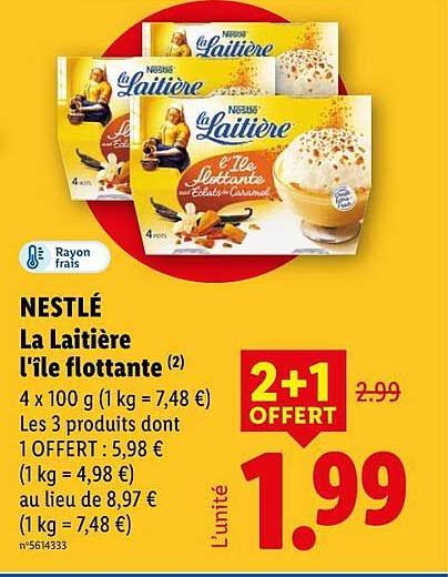 NESTLÉ La Laitière l'île flottante