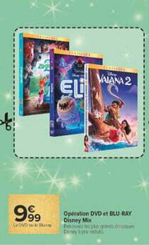 Opération DVD et BLU-RAY Disney Mix