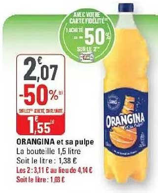 ORANGINA et sa pulpe