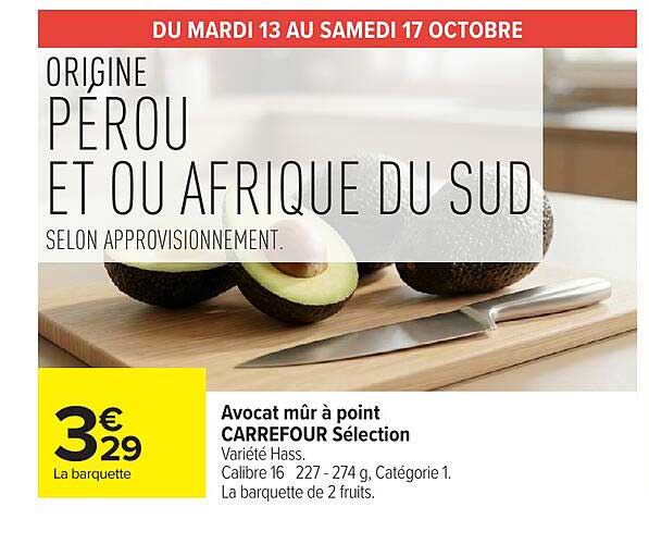 ORIGINE PÉROU ET AFRIQUE DU SUD