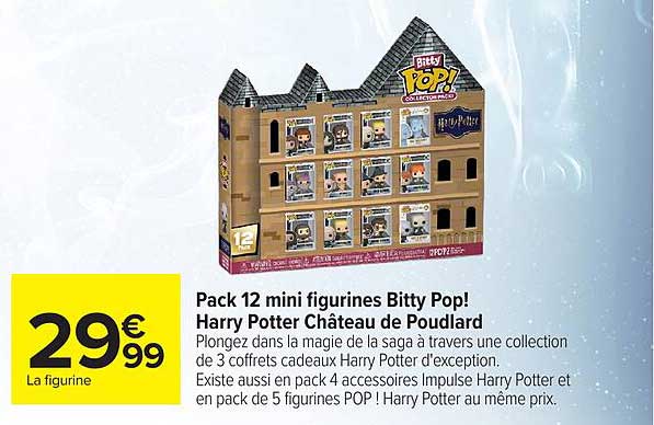 Pack 12 mini figurines Bitty Pop! Harry Potter Château de Poudlard