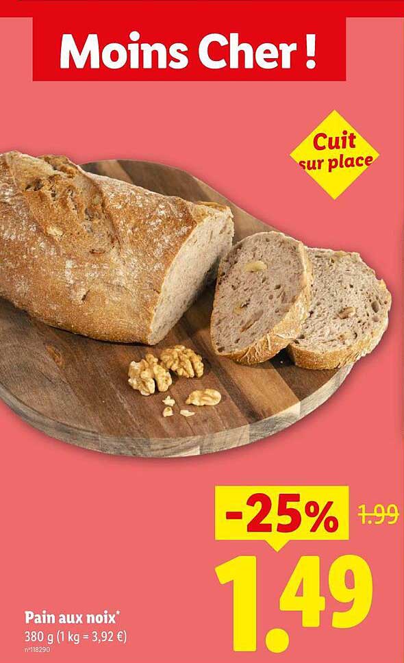 Pain aux noix*