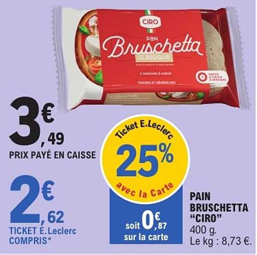 PAIN BRUSCHETTA “CIRO”