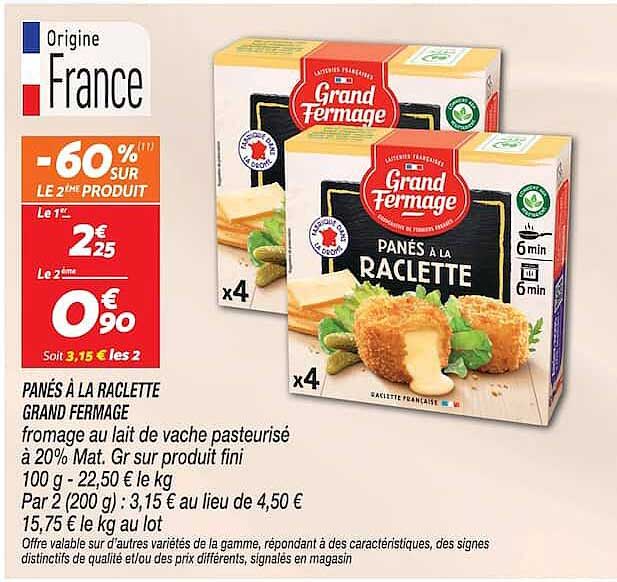 PANÉS À LA RACLETTE GRAND FERMIAGE