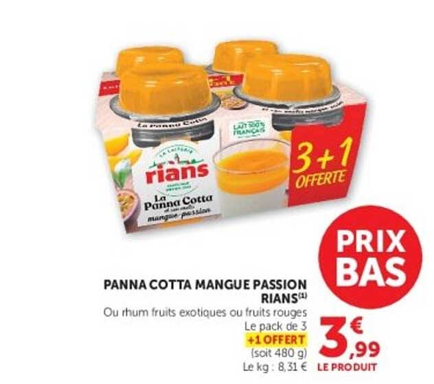 PANNA COTTA MANGUE PASSION RIANS
