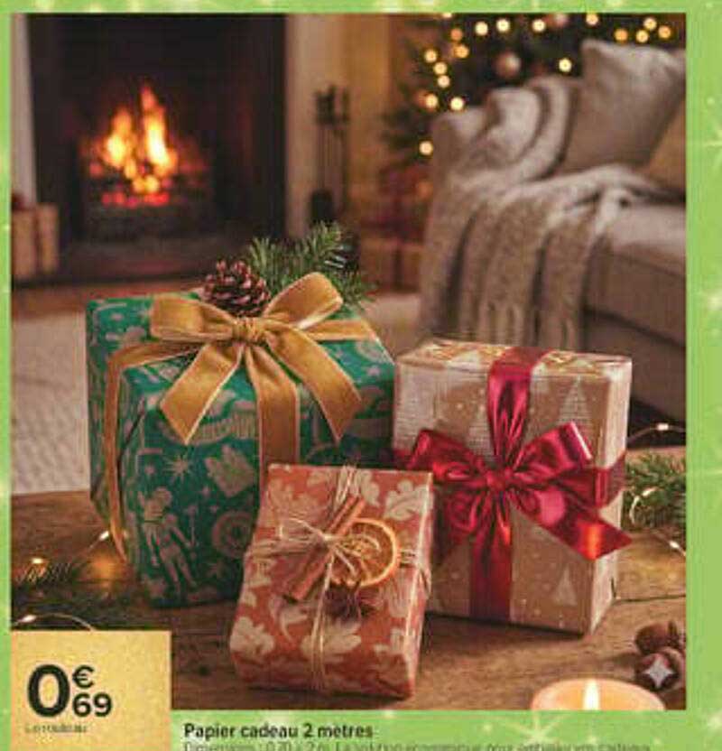Papier cadeau 2 mètres