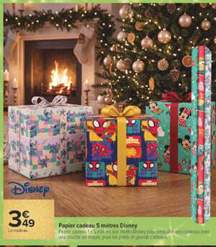 Papier cadeau 5 metres Disney
