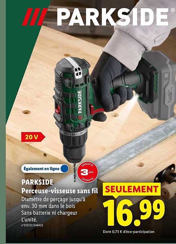 PARKSIDE Perceuse-visseuse sans fil
