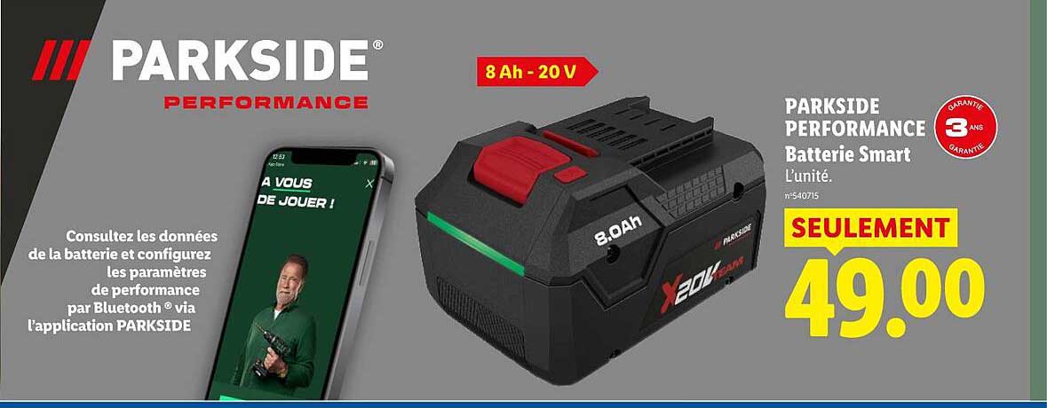 PARKSIDE PERFORMANCE Batterie Smart