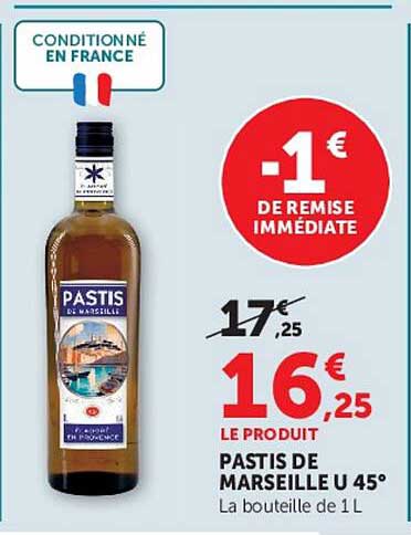 PASTIS DE MARSEILLE U 45°