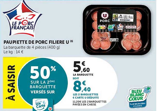 PAUPIETTE DE PORC FILIERE U