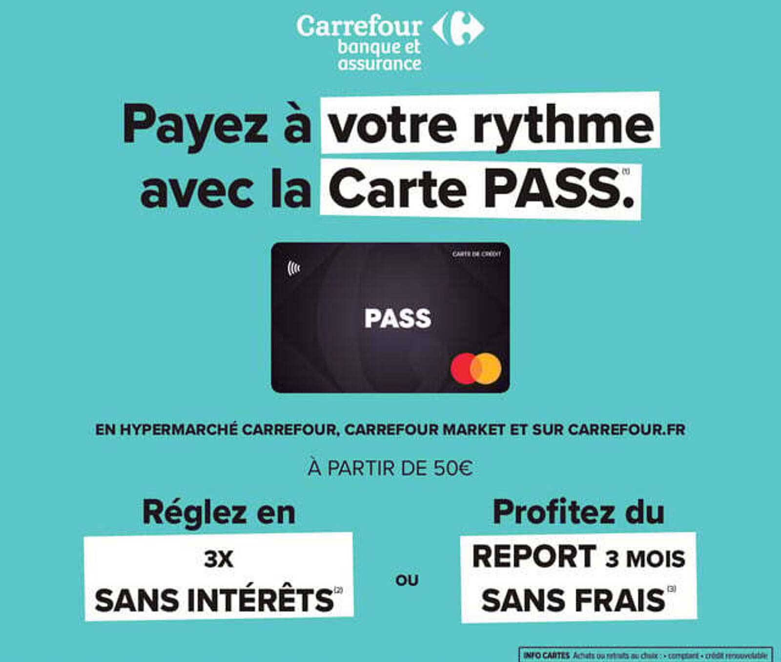 Payez à votre rythme avec la Carte PASS.