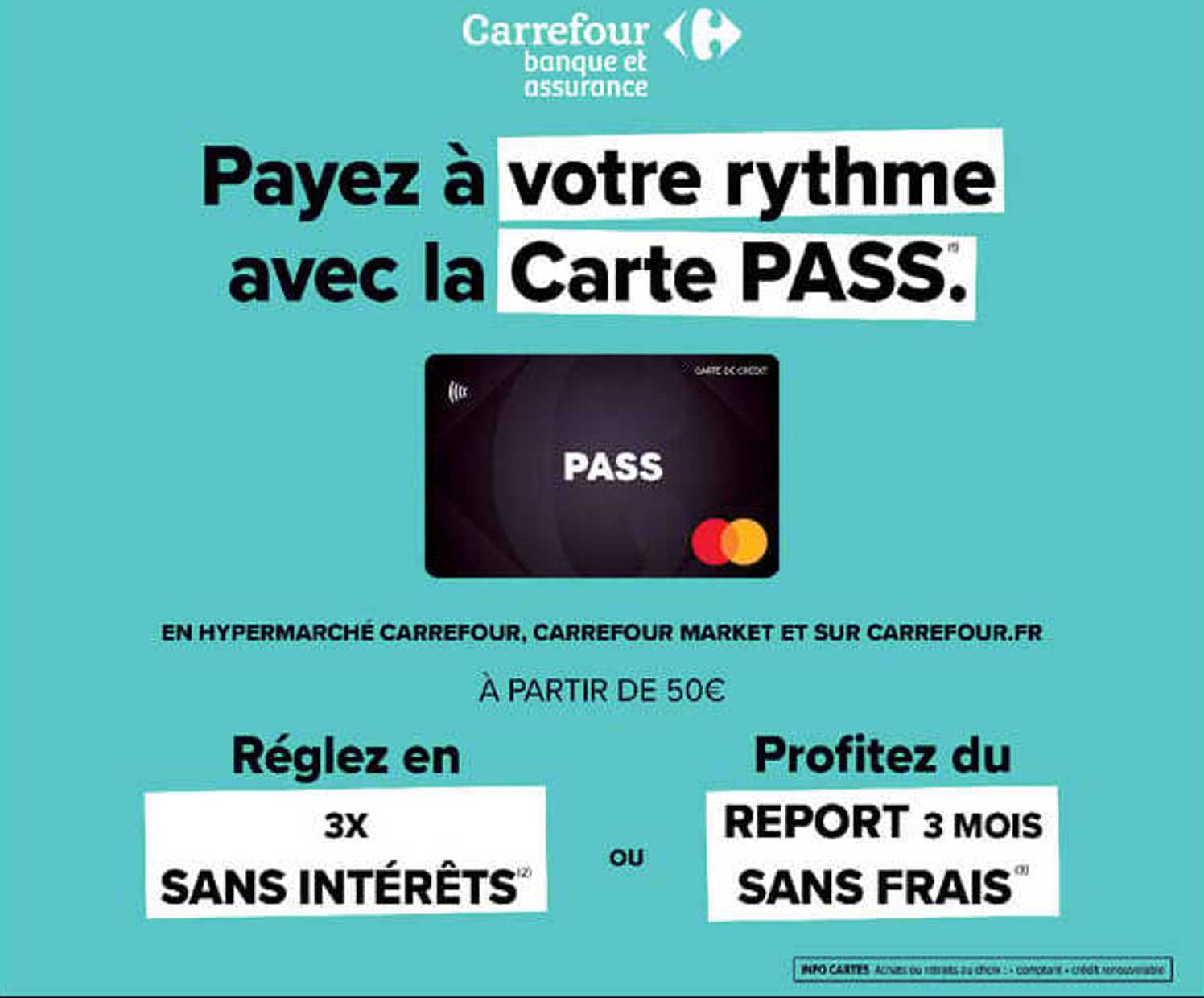 Payez à votre rythme avec la Carte PASS.