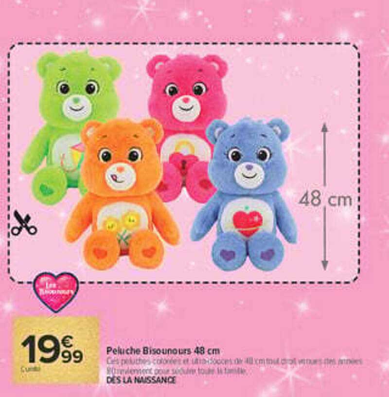 Peluche Bisounours 48 cm