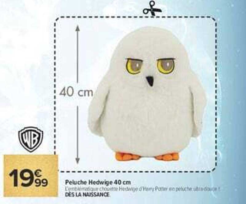 Peluche Hedwige 40 cm