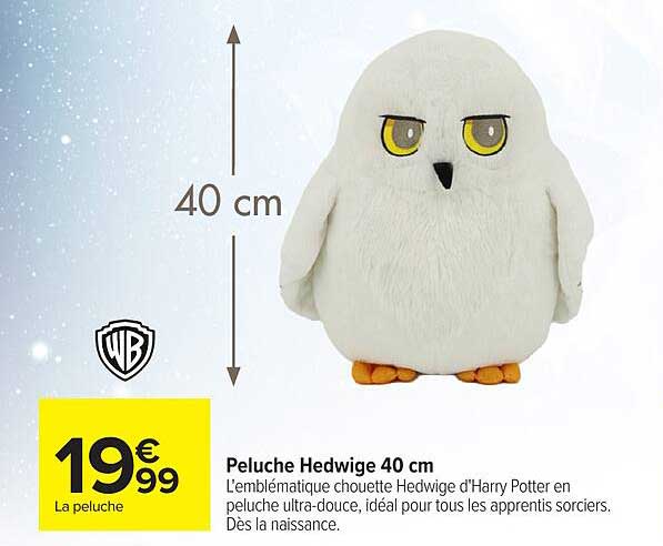 Peluche Hedwige 40 cm