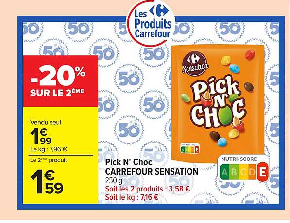 Pick N' Choc CARREFOUR SENSATION