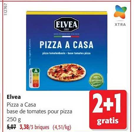 Pizza a Casa base de tomates pour pizza 250 g 2+1 gratis