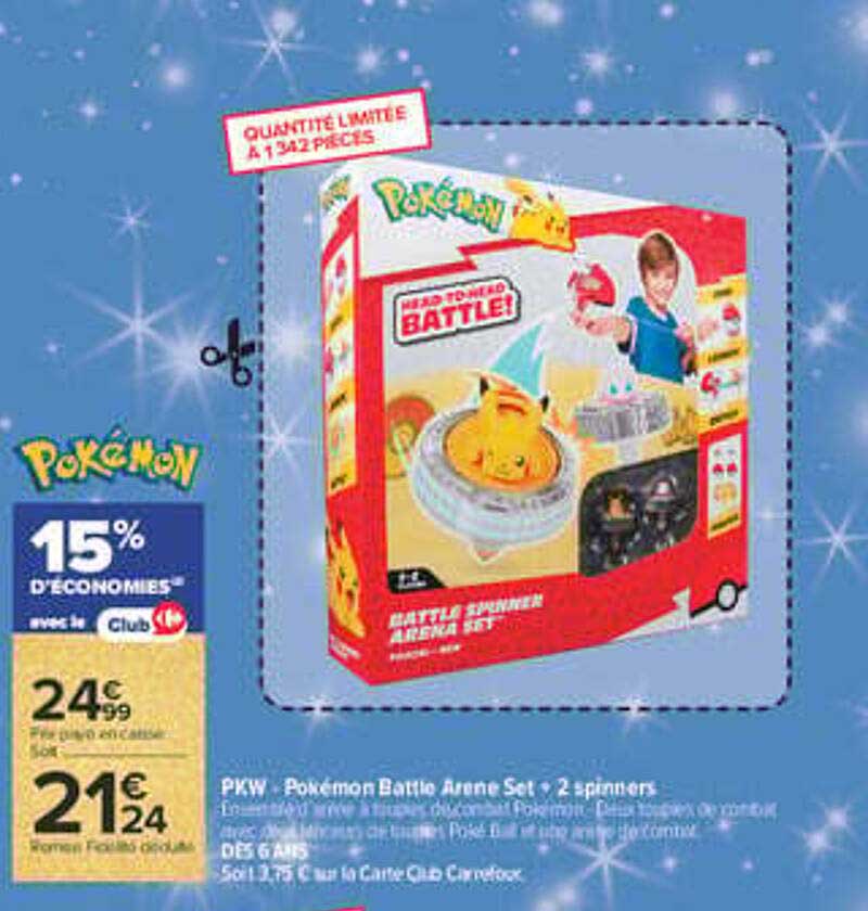 PKW Pokémon Battle Arena Set • 2 spinners