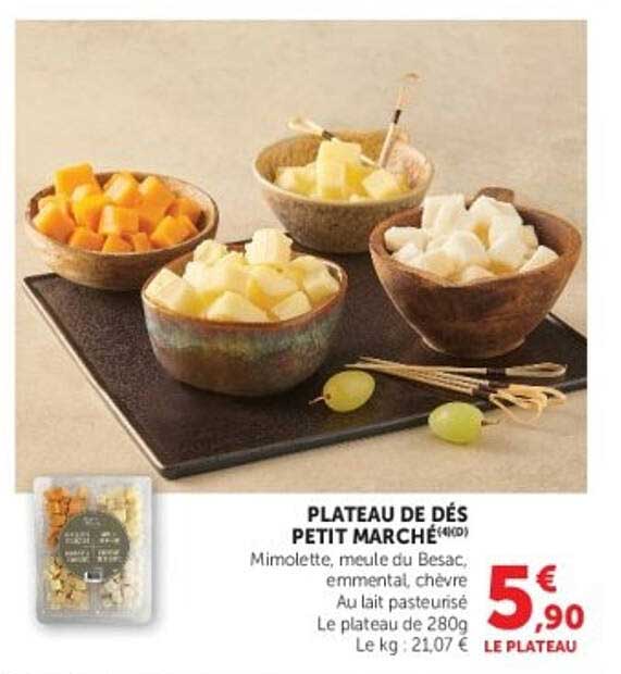 PLATEAU DE DÉS PETIT MARCHÉ