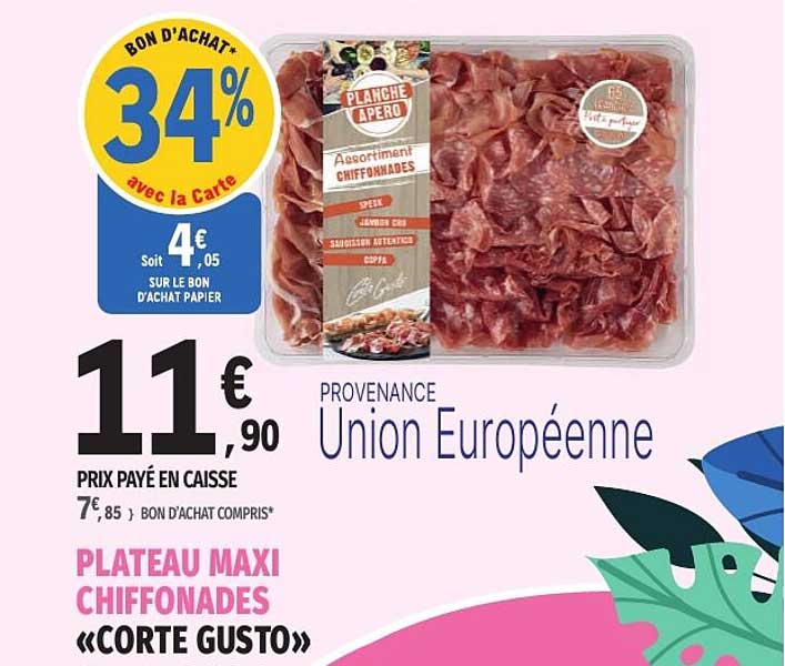 PLATEAU MAXI CHIFFONADES «CORTE GUSTO»