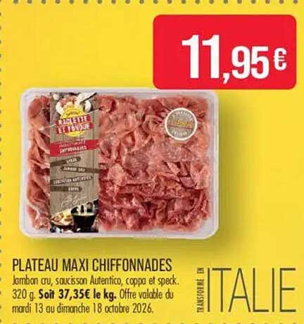 PLATEAU MAXI CHIFFONNADES