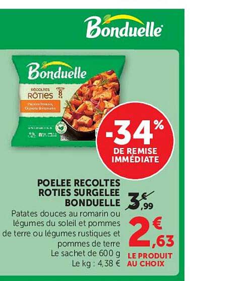 POELEE RECOLTES ROTIES SURGELEE BONDUELLE