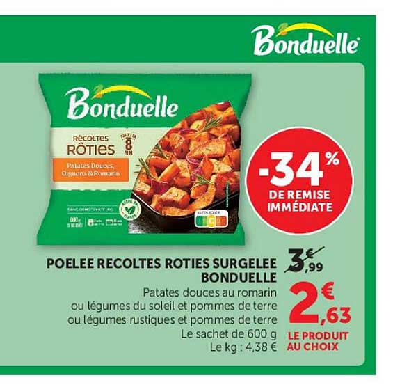 POELEE RECOLTES ROTIES SURGELLE BONDUELLE