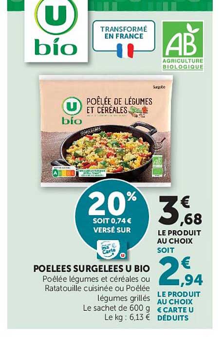 POELEES SURGELEES U BIO