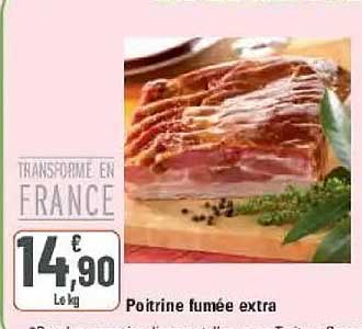 Poitrine fumée extra