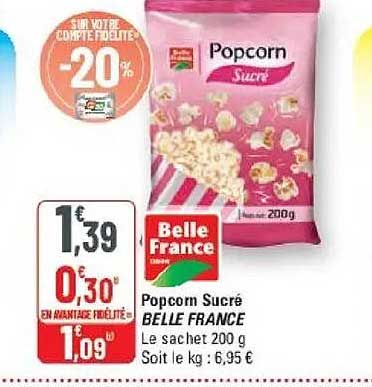Popcorn Sucré BELLE FRANCE