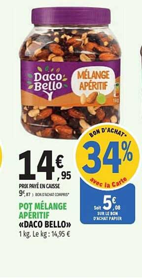 POT MELANGE APERITIF «DACO BELLO»