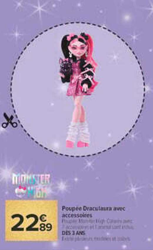 Poupée Draculaura avec accessoires